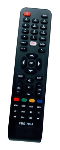 Controle P/tv Philco C/tecla Netflix/youtube Varios Modelos