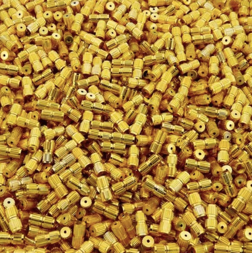 100 Peças Fecho Rosca Dourado 3.8x8.5mm Bijuteria Pulseira 