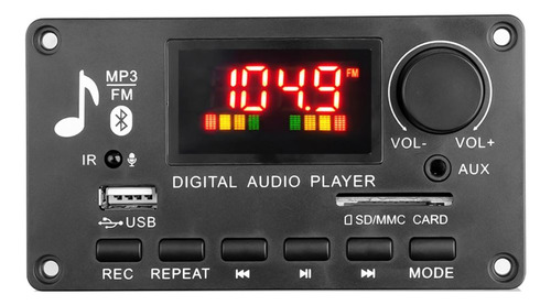 Placa Decodificador 80w Usb Mp3 Fm Aux Sd Bluetooth 