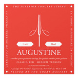 Cuerdas Guitarra Clasica Augustine Classic Red Tension Media