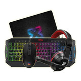 Combo Gamer Teclado + Mouse + Auricular Gamer +mouse Pad