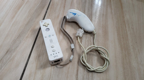 Wii Remote + Nunchuk Originais Branco Funcionando 100% A3