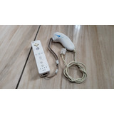 Wii Remote + Nunchuk Originais Branco Funcionando 100% A3
