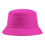 Gorro Pesquero Pescador Bucket Hat Sombrero Color Fucsia