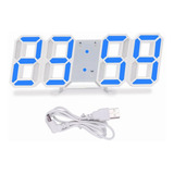 12h/24h Reloj Alarma Digital 3d De Pared Led Multifuncional