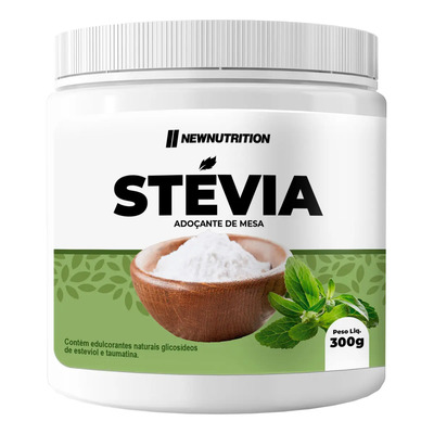 Adoçante Stevia 100% Natural 300g Newnutrition | Parcelamento sem juros