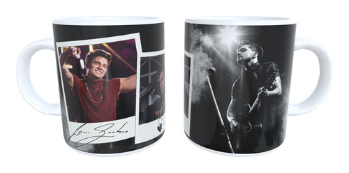 Caneca De Porcelana Personalizada Com Foto Luan Santana