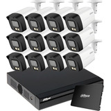 Kit 12 Camaras Seguridad Dahua Con Audio 1080p 2mp + 1tb