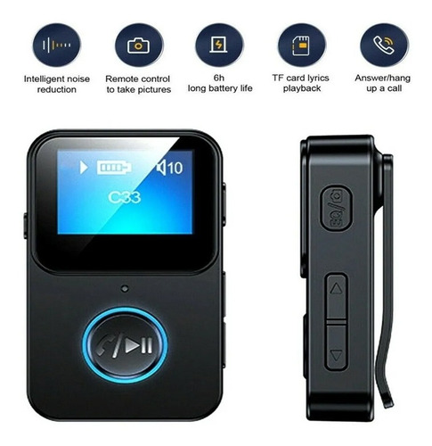 Lector De Mp3 32gb Hifi Sin Pérdidas Som Bluetooth Clip Músi