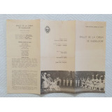Programa Ballet De La Opera De Duesseldorf -  1968