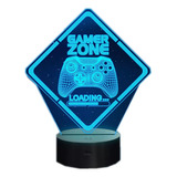 Gamer Zone Night Light, Mando De Juego, Vídeo Gráfico