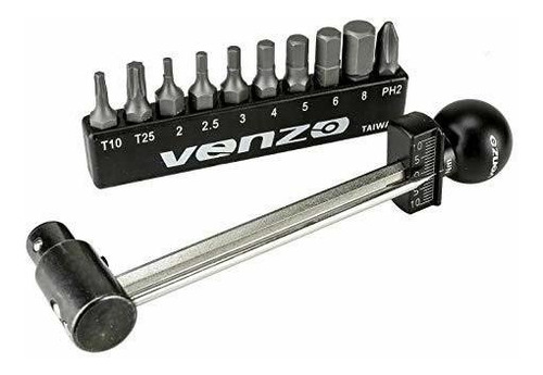 Venzo 1/4 2-10nm Bicicleta Bicicleta Torque Portátil Y Kit