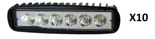 Barra Faro Led Auxiliar 12/24v X10 Auto Camioneta Universal