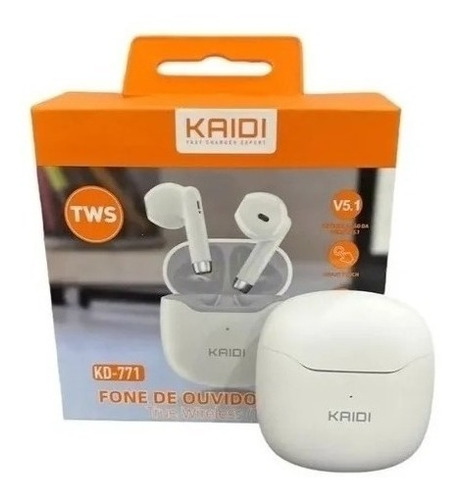 Fone De Ouvido Bluetooth P/ Celular Sem Fio Kaidi Tws Kd-771