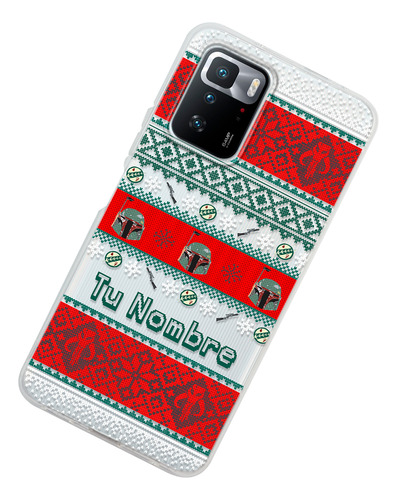 Funda Para Xiaomi Boba Fett Ugly Sweater Navidad Con Nombre