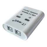 Dispositivo Usb Para Compartir Impresoras 2 En 1 Blanco