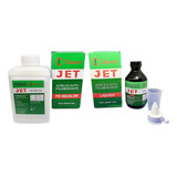 Kit Resina Acrílica Auto Pó 220g + Líquido 120ml Incolor Jet