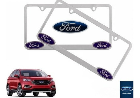 Par Porta Placas Ford Edge 2.0 2020 Original