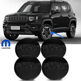 4 Unid Calotinha Preta Roda Jeep Commander 2023 Mopar Preto