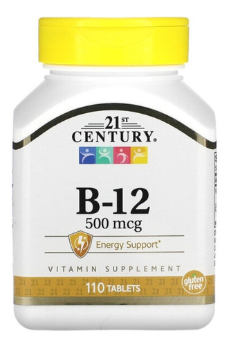 Vitamina B-12 110 Comprimidos 21century Americana 