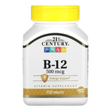 Vitamina B-12 110 Comprimidos 21century Americana 