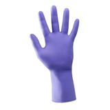 Guantes De Nitrilo Violeta Descartables Talles Caja X 100