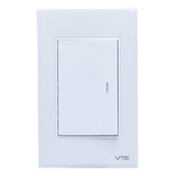 Interruptor Pulsador Sencillo Switch Iot Vta Smart Home Color Blanco
