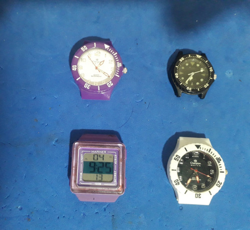 4 Relogios Vintage ,casio, Champion E Mariner Colecionismo