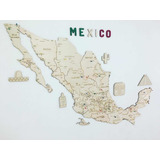 Mapa De Madera De México Top Destinos By Gift México