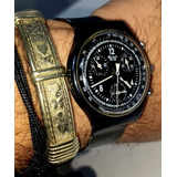 Escaso Y Unico Reloj Swatch Scb114 Pure Black  | Vintage
