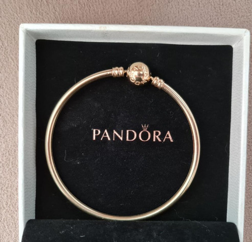 Pulseira Pandora Rígida Ouro Original 