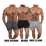 3 Unid Pantalonetas, Short Corto, Gym, Casual Hombre Slimfit