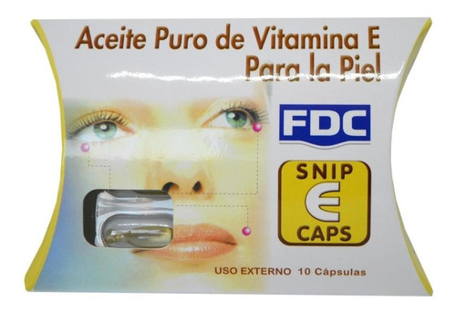 Aceite Facial Vitamina E X 10 dosis (uso Externo)