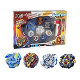 Juego De 4 Juguetes De Batalla Con Estadio De Beyblade Burst