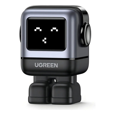 Cargador UGREEN Mini GaNRobot 30W serie UNO 1 USB-C de Carga Rápida Tecnología GaN II |Multiprotocolo PD\u002FQC\u002FSCP\u002FFCA | Carga Inteligente | Pantalla LED Zapato Magnético Extraíble Thermal Guard. | Meses sin interés