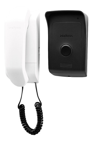 Kit Interfone Intelbrás Módulo Interno E Externo Segurança Cor Branco