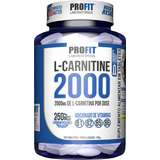 L-carnitina Carnitina 120 Comprimidos 2000 Mg Vitaminas B1 B2 B5 B6 Sem Sabor - Profit Labs