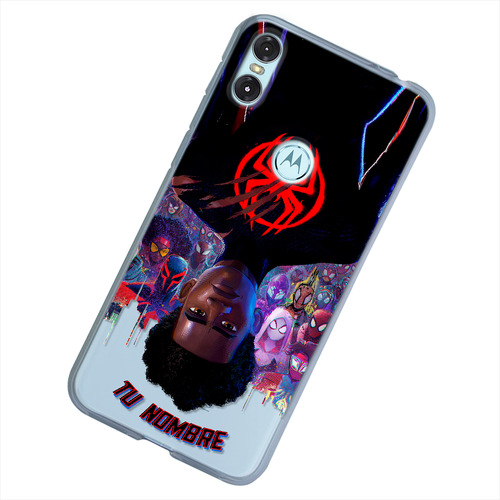 Funda Para Motorola Spiderman Miles Personalizado Tu Nombre