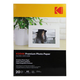 Papel Fotográfico Kodak A3 Premium 200g Glossy 20 Folhas