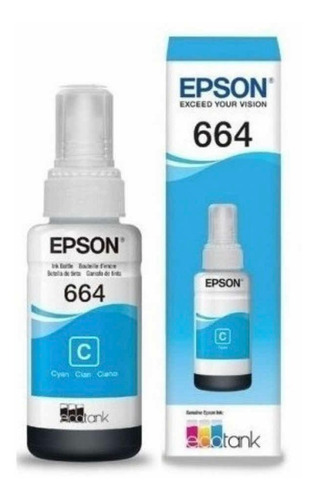 Tinta Epson 664 Cian Original