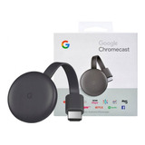 Google Chromecast 3.ª Generación Full Hd 4k Tv 8gb Carbón 