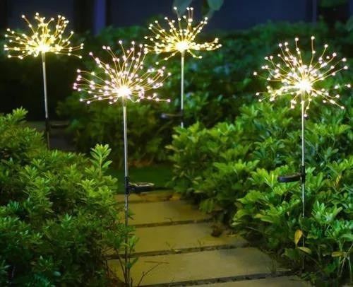 Cuerda De Fuegos Artificiales Con Energía Solar 150led 2 Pie