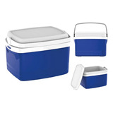Caixa Termica Cooler Bebidas 12l Azul Porta Copos Soprano
