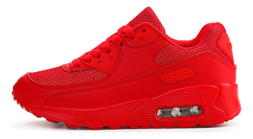 Tenis Para Hombre, Tenis De Mujer Air 90 Rojo