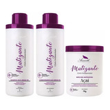 Kit Shampoo Condi, Mascara Matizante 1l Aramath Profissional