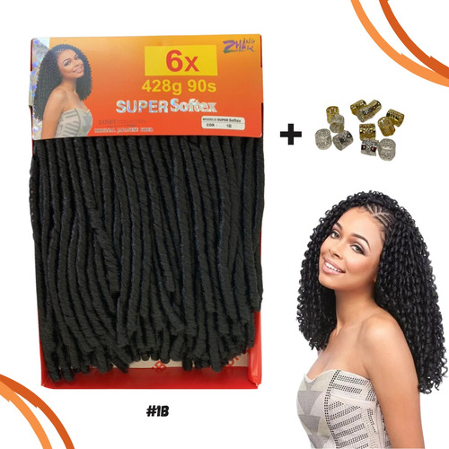 Cabelo Nina Softex Original Pacotão 1 Pct  Faz A Cabeça 428g