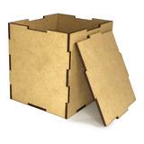 11 Cajas Cuadradas Madera Mdf 20 X 20 X 20 Alhajero Cubo