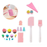 Kit Confeiteiro P/ Decoração De Bolo  7 Peças Espátula Bicos