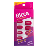 Unhas Autoadesivas Rosa Sexy Ricca