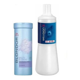 Kit Decolorante Blondor 400grs + Welloxon 1ltr  Wella Prof.